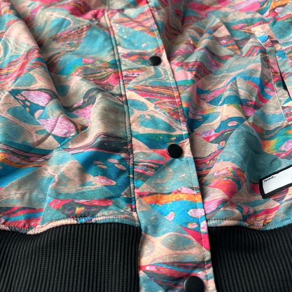 Adidas Women's Vibrant Multicolor Bomber Jacket Size M - Picture 8 of 10
